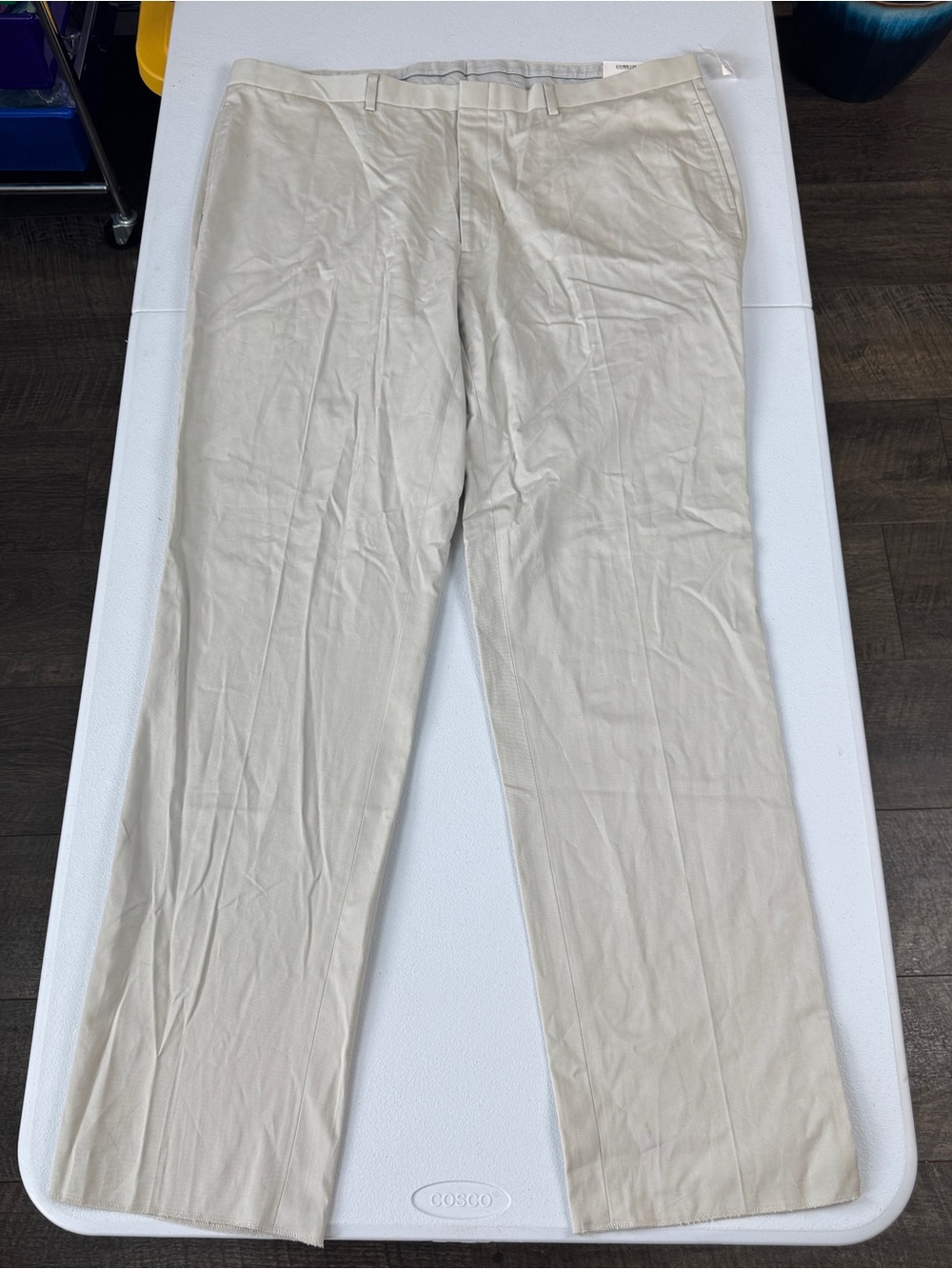 Brooks Brothers Chino Pants Mens 44x37 Unhemmed Beige Casual Classic Office NWT